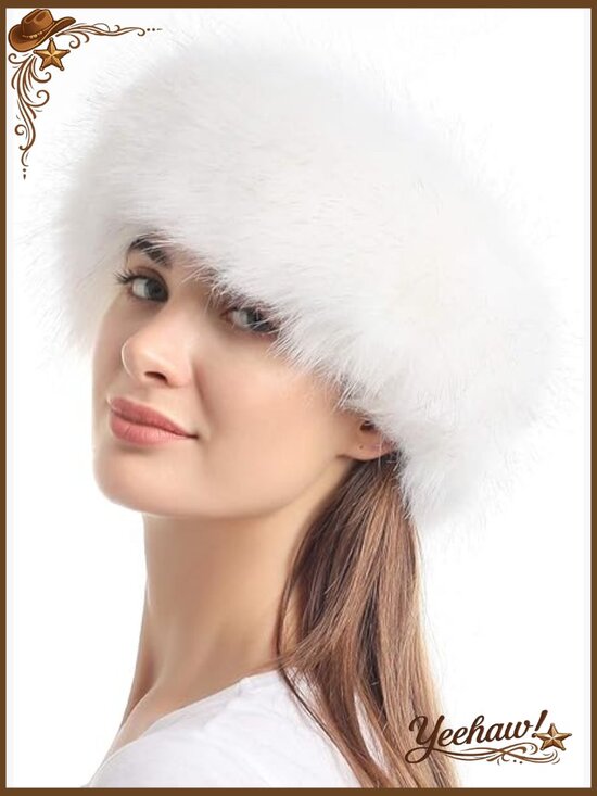 Faux Fur Headband Elastic Winter Earwarmer Earmuff main image 5